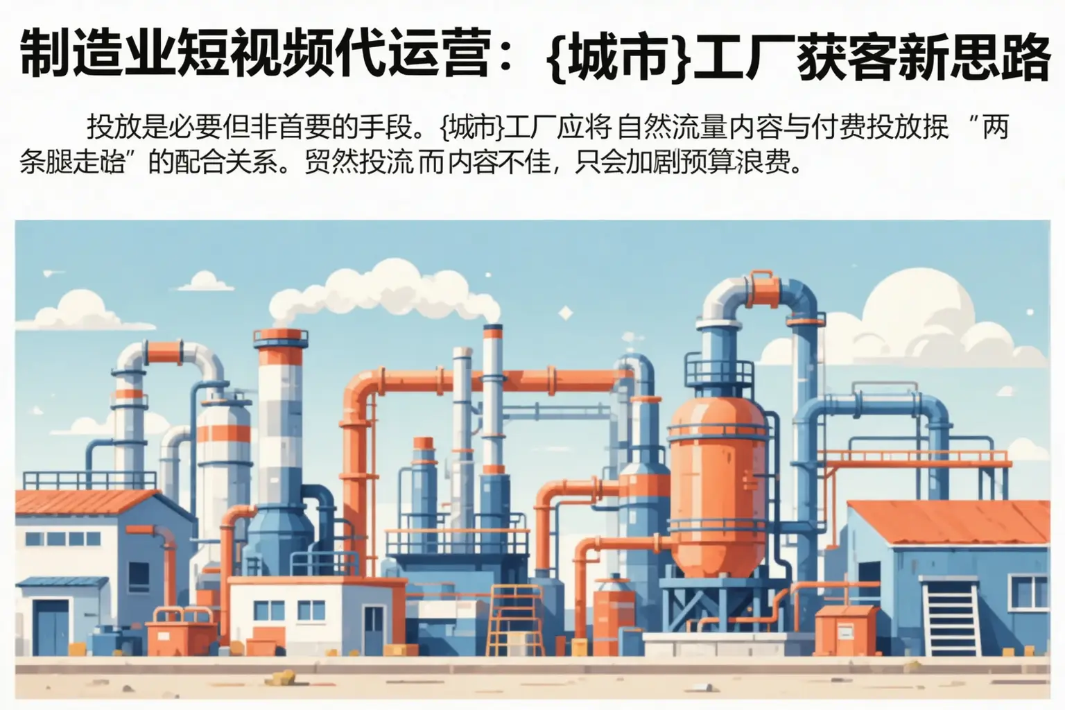制造业短视频代运营:偃师工厂获客新思路
